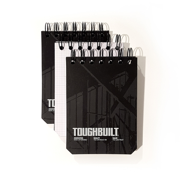 Toughbuilt Grid Notebooks (Small), PK3 TB-56-S-3